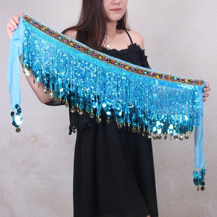 Lake blue waist chain